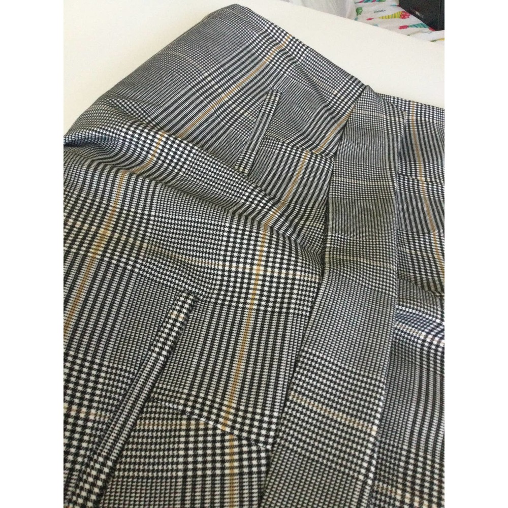 Emma & Olivia Designer Trousers Blk Beige Stripe Size 14